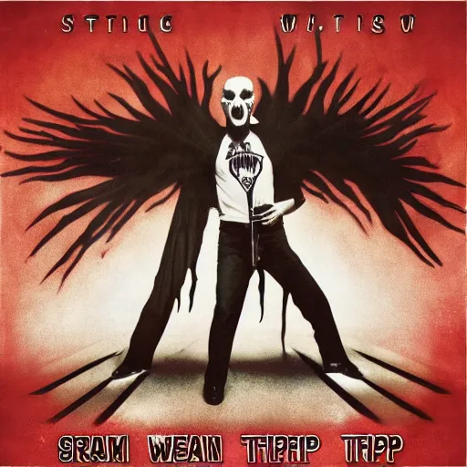 Image similar to static x wisconsin death trip with screaming man on the album cover,