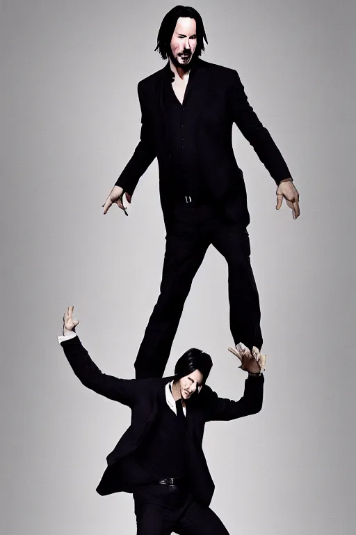 Prompt: Keanu Reeves TikTok dance