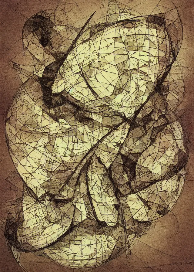 Image similar to mathematical illustration painted by anatoly