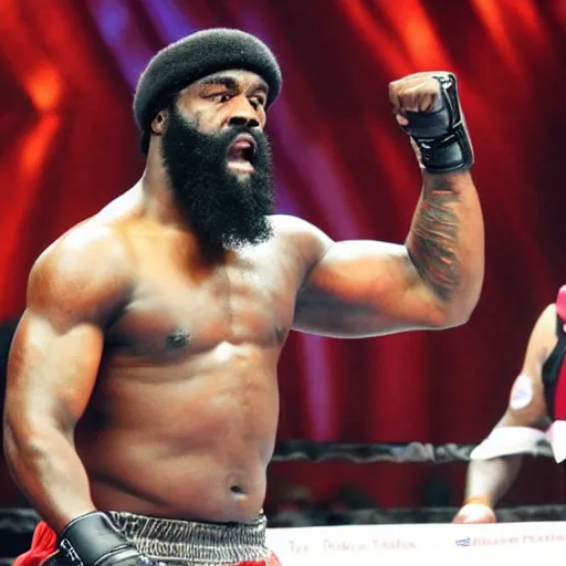 Prompt: kimbo slice fights again