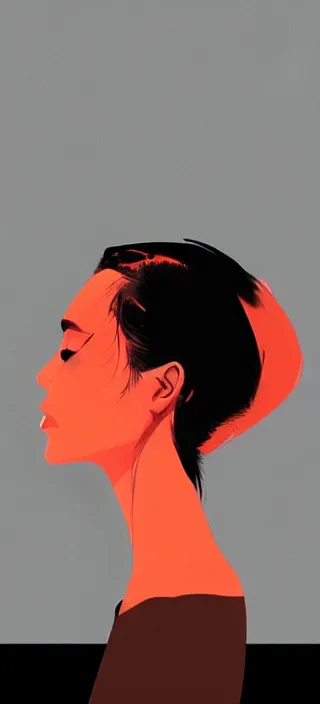 Image similar to profile side view closeup of smoke coming from the lips of a young filipino woman, thick swirling smoke, by conrad roset, long paint brush strokes, dramatic lighting, painting trending on artstation