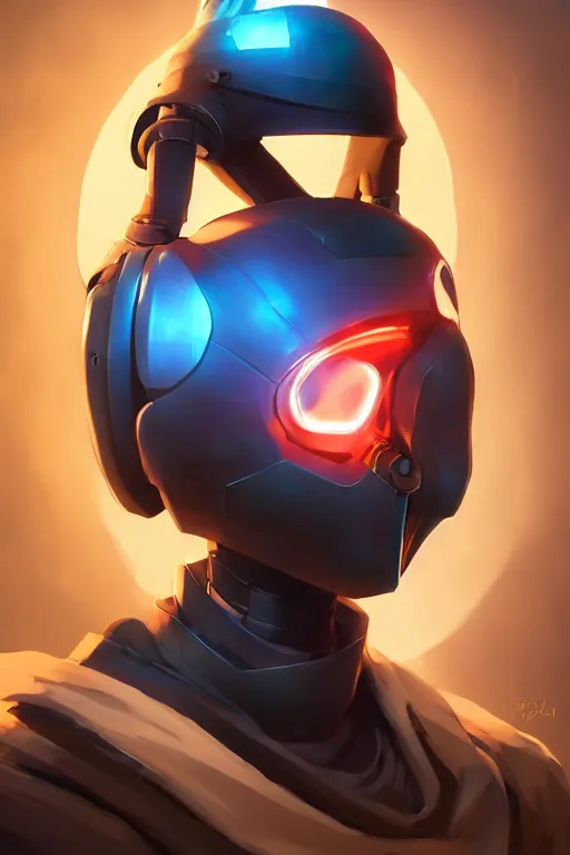 Image similar to epic mask helmet robot ninja portrait stylized as fornite style game design fanart by concept artist gervasio canda, behance hd by jesper ejsing, by rhads, makoto shinkai and lois van baarle, ilya kuvshinov, rossdraws global illumination radiating a glowing aura global illumination ray tracing hdr render in unreal engine 5