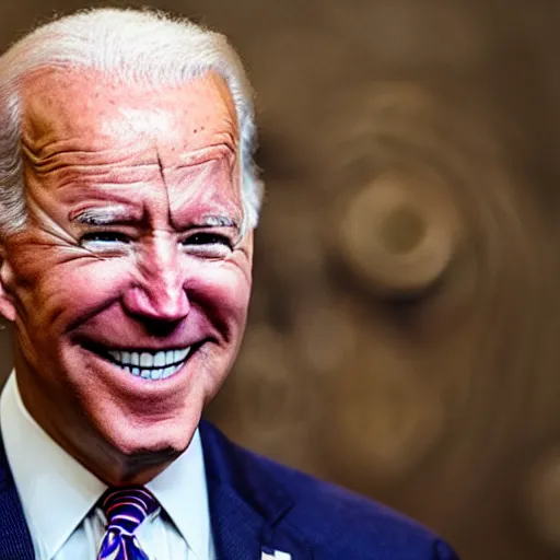 Prompt: smiling Joe Biden covered in monkeypox,