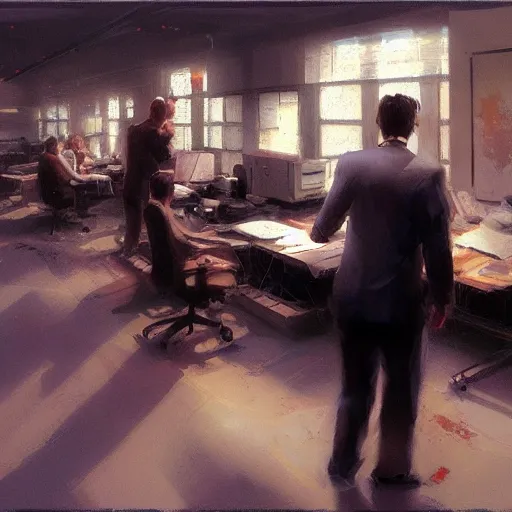 Prompt: the office, craig mullins