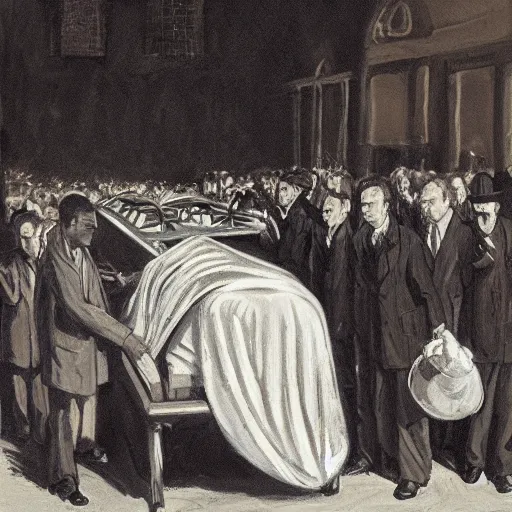 Image similar to a funeral by gordon a. smith