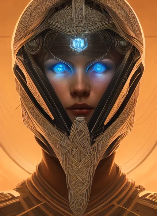 Prompt: symmetry!! portrait of viking, sci - fi, tech wear, intricate, elegant, highly detailed, digital painting, artstation, cinematic lighting, concept art, smooth, sharp focus, illustration, art by artgerm and greg rutkowski and alphonse mucha, 8 k