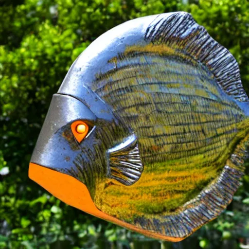 Image similar to fish, but it is a statue