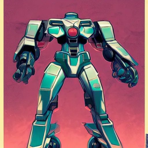 Prompt: a mecha smoth, solid background, in the graphic style of Patrick Gleason and Matt James, detailed art, trending on Artstation, sharp focus, very coherent symmetrical artwork, iridescent accents, body complet, Beautiful comic art