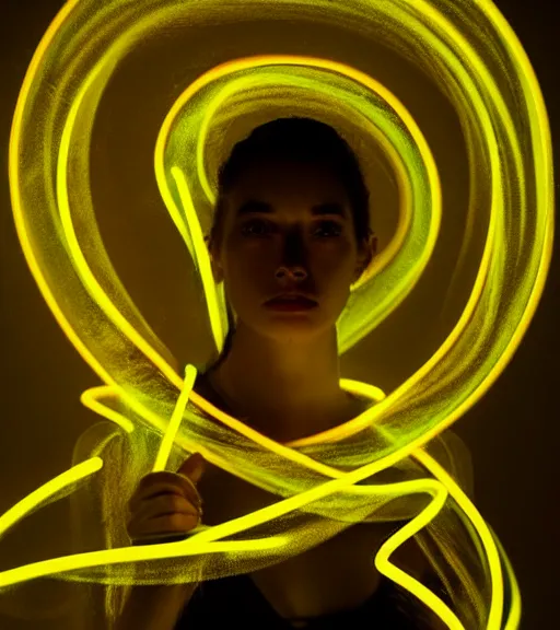 Image similar to neon lightpainting luminescent portrait, diffuse luminescent lightpainting, intricate wiccan luminescent lightpainting, elegant light, highly detailed zen, lifelike, photorealistic, artstation, luminescent concept art, smooth, sharp luminescent focus, luminescent art by john collier, artem demura, michael bosanko