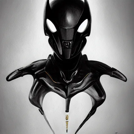 Image similar to a realistic painting by Raffaello Sanzi depicting the Kamen Rider Black with the head of the Xenomorph in the retrofuturism Renaissance,smooth,Sharp focus, trending on Artstation.