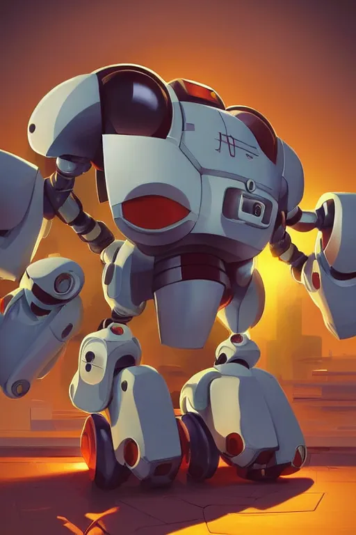 Image similar to metabots medabots medarotto medarot robot minimalist comics, behance hd by jesper ejsing, by rhads, makoto shinkai and lois van baarle, ilya kuvshinov, rossdraws global illumination ray tracing hdr radiating a glowing aura