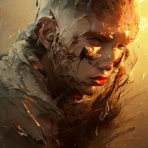 Image similar to hyperrealistic mixed media collaboration by thomas eakes & greg rutkowski & xiang duan & mike judge, perfect symmetry, dim volumetric lighting, 8 k octane beautifully detailed render, post - processing, portrait, extremely hyper - detailed, intricate, epic composition, highly detailed realistic attributes, cinematic lighting, masterpiece, trending on artstation, very very detailed, stunning,