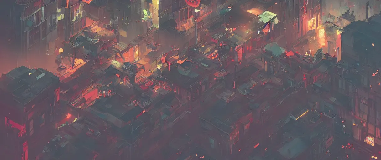 Image similar to a colorful comic noir illustration painting of a city of novigrad by sachin teng and sergey kolesov and ruan jia and heng z. graffiti art, sci fi, hyper detailed. octane render. trending on artstation