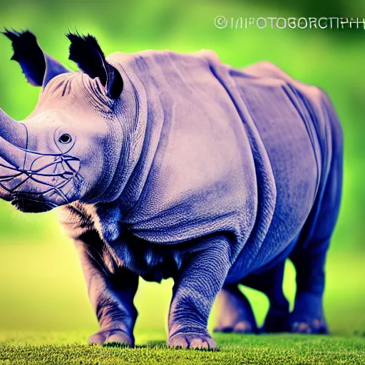 Image similar to a feline cat - rhino - hybrid, animal photography