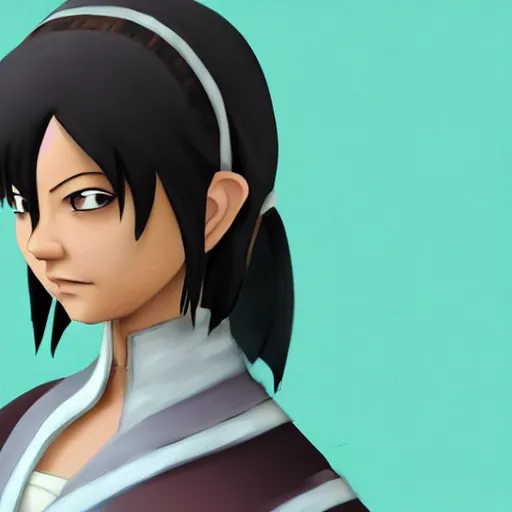 Image similar to toph from avatar the last bender in real life, photorealistic, 4 k blender, trending on art station