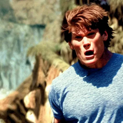 Image similar to Live Action Still of Jerma985 in The Goonies, real life, hyperrealistic, ultra realistic, realistic, highly detailed, epic, HD quality, 8k resolution, body and headshot, film still