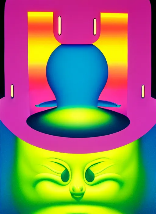 Image similar to alien by shusei nagaoka, kaws, david rudnick, airbrush on canvas, pastell colours, cell shaded, 8 k