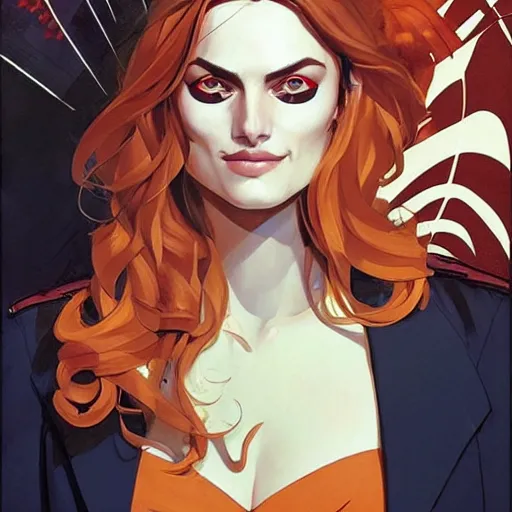 Image similar to Joshua Middleton comic art, pretty female Phoebe Tonkin, pirate, eye patch over left eye, evil smile, symmetrical face, symmetrical eyes, pirate clothing, long wavy blonde hair, full body:: sunny weather::