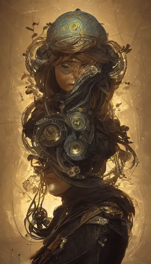 Image similar to time bandit, fibonacci, sweat drops, insane, intricate, highly detailed, digital painting, artstation, concept art, smooth, sharp focus, illustration, Unreal Engine 5, 8K, art by artgerm and greg rutkowski and alphonse mucha