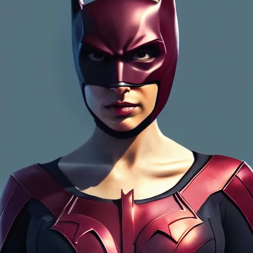 Image similar to a close up face of Gal Gadot as Batwoman by Greg Rutkowski, Sung Choi, Mitchell Mohrhauser, Maciej Kuciara, Johnson Ting, Maxim Verehin, Peter Konig, Zack Snyder, 8k photorealistic, cinematic lighting, HD, high details, dramatic, trending on artstation,