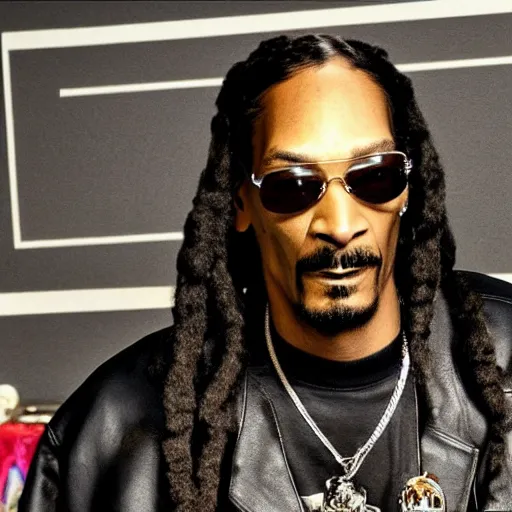 Image similar to Snoop dog in Sons of anarchy very detail4K quality super realistic