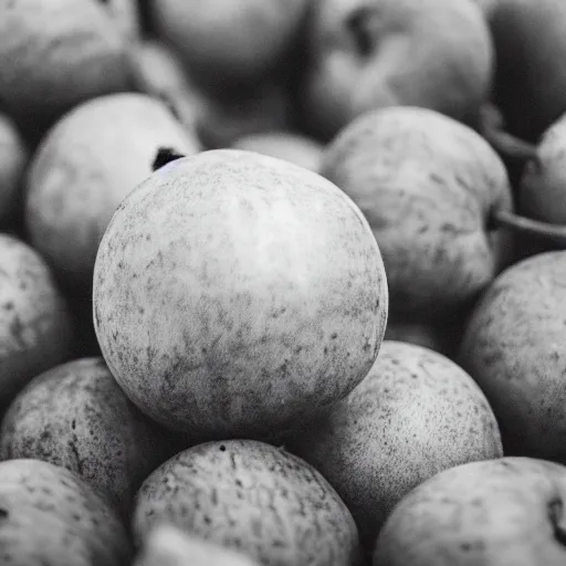 Prompt: Photo of A fruit with human eyes, sigma 50mm, ƒ/8, focal length: 50mm, hyper realistic.