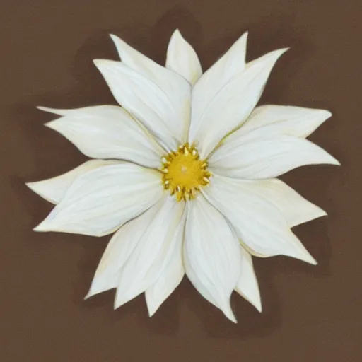 Image similar to a beautiful flower called the ivory star, photorealistic,