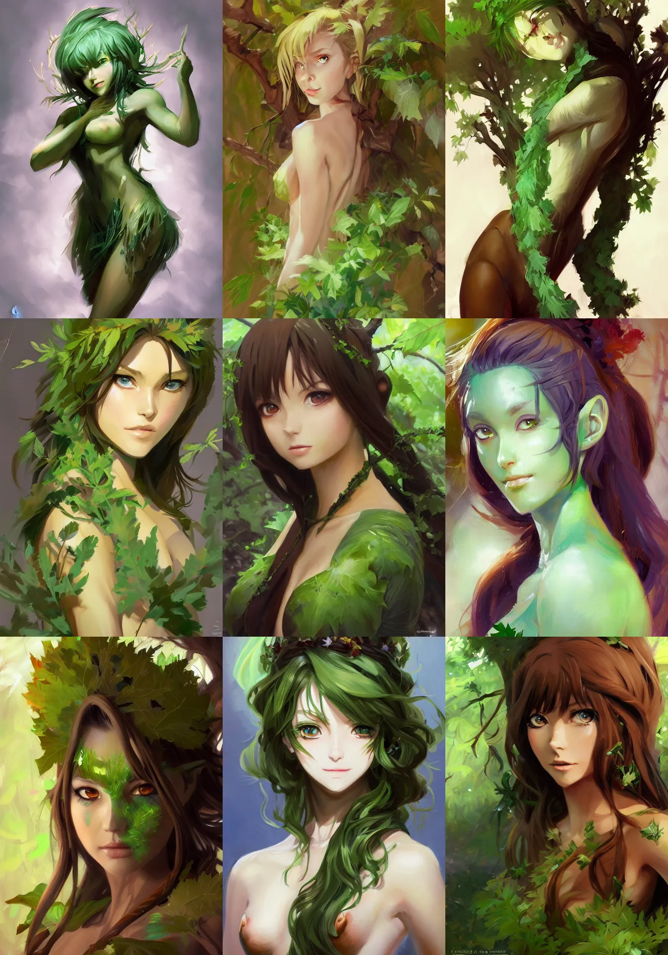 Small Child Of The Forest With Long Brown Hair Wavy Stable 
