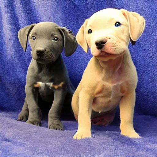 Prompt: blue nose pitbull puppies