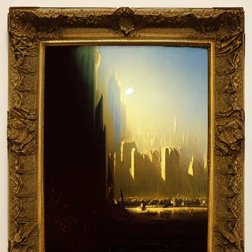 Image similar to John Martin painting, Babylon.