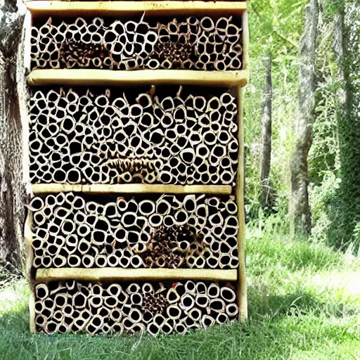 Image similar to insect hotel designed by Norman Foster