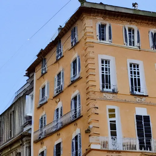 Prompt: a french building