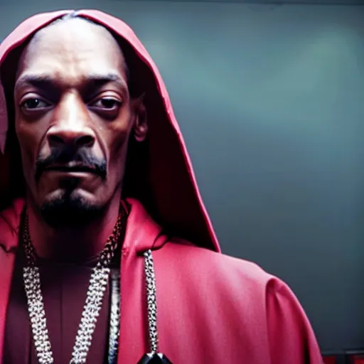 Prompt: film still of snoop dogg as a sith lord in a star wars movie 4 k