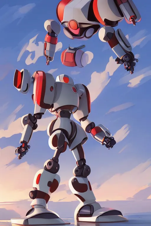 Image similar to metabots medabots medarotto medarot robot minimalist comics, behance hd by jesper ejsing, by rhads, makoto shinkai and lois van baarle, ilya kuvshinov, rossdraws global illumination ray tracing hdr radiating a glowing aura