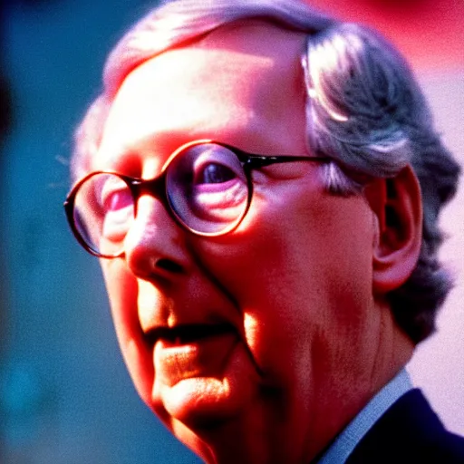 Image similar to photograph of Mitch McConnell on Double Dare (1988), sigma 85mm f/1.4, 4k, depth of field, high resolution, 4k, 8k, hd, full color