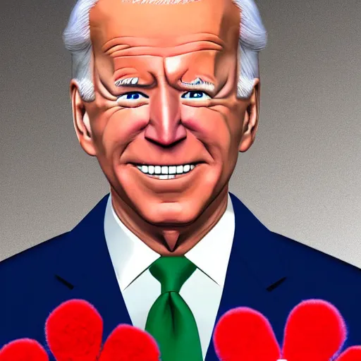 Prompt: joe biden as a muppet. highly detailed felt. hyper real photo. 4 k.