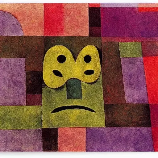 Image similar to monster mask by paul klee