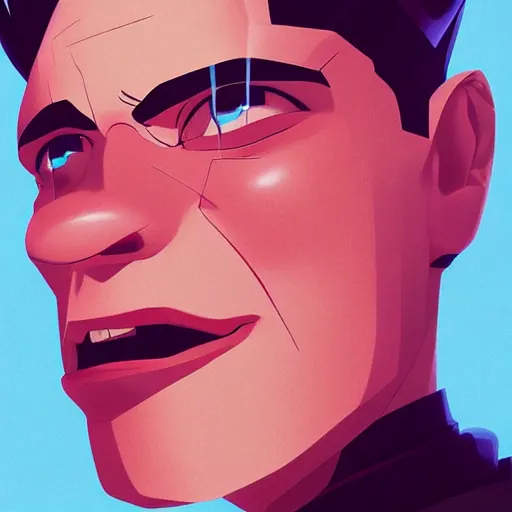 Image similar to face icon stylized minimalist total recall, loftis, cory behance hd by jesper ejsing, by rhads, makoto shinkai and lois van baarle, ilya kuvshinov, rossdraws global illumination