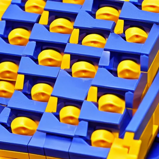 Image similar to tongue melting on legos