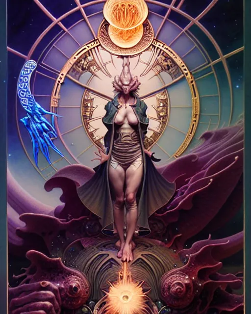 Image similar to judgement tarot card, fantasy character portrait made of fractals, ultra realistic, wide angle, intricate details, the fifth element artifacts, highly detailed by peter mohrbacher, hajime sorayama, wayne barlowe, boris vallejo, aaron horkey, gaston bussiere, craig mullins