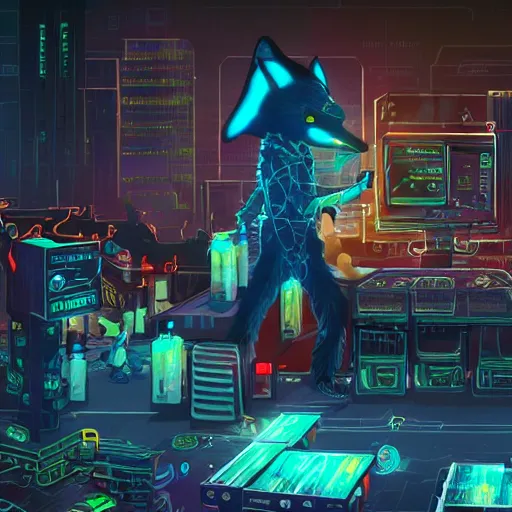 Image similar to high - resolution photograph from a cyberpunk era furry fandom convention ( midwest furfest 2 0 4 7 ), taking place after the genetic revolution and quantum singularity. photorealistic.