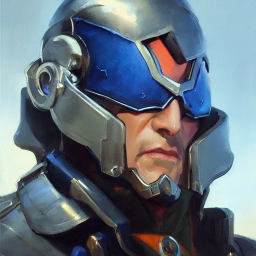 Prompt: greg manchess portrait painting of armored vincent valentine as overwatch character, medium shot, asymmetrical, profile picture, organic painting, sunny day, matte painting, bold shapes, hard edges, street art, trending on artstation, by huang guangjian and gil elvgren and sachin teng