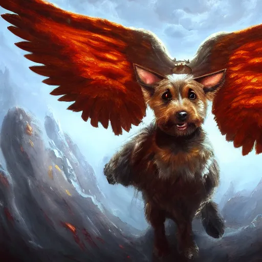 ArtStation - Dog with wings