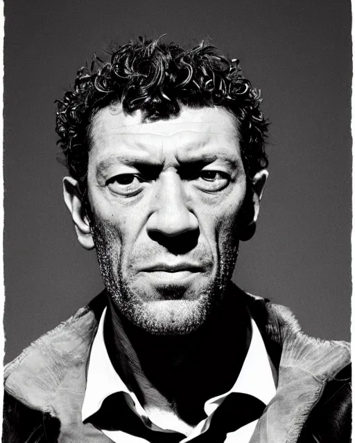 Prompt: vincent cassel by glenn fabry, fisheye lens