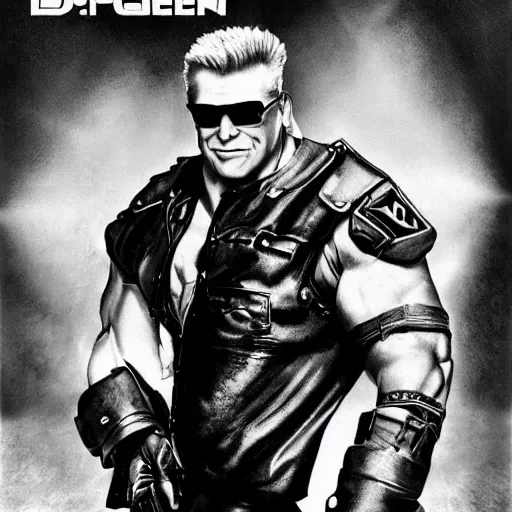 Prompt: Duke Nukem photo by Salgado