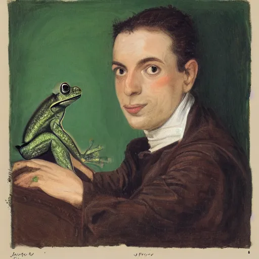 Image similar to jean - frog grenouille, an autoportrait