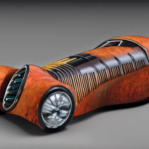 Prompt: automobile inspired by salvador dali, award - winning design, modern art, design, detailed, unreal engine, photorealistic