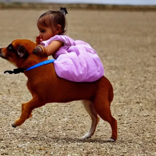 Image similar to chihuahua riding a horse