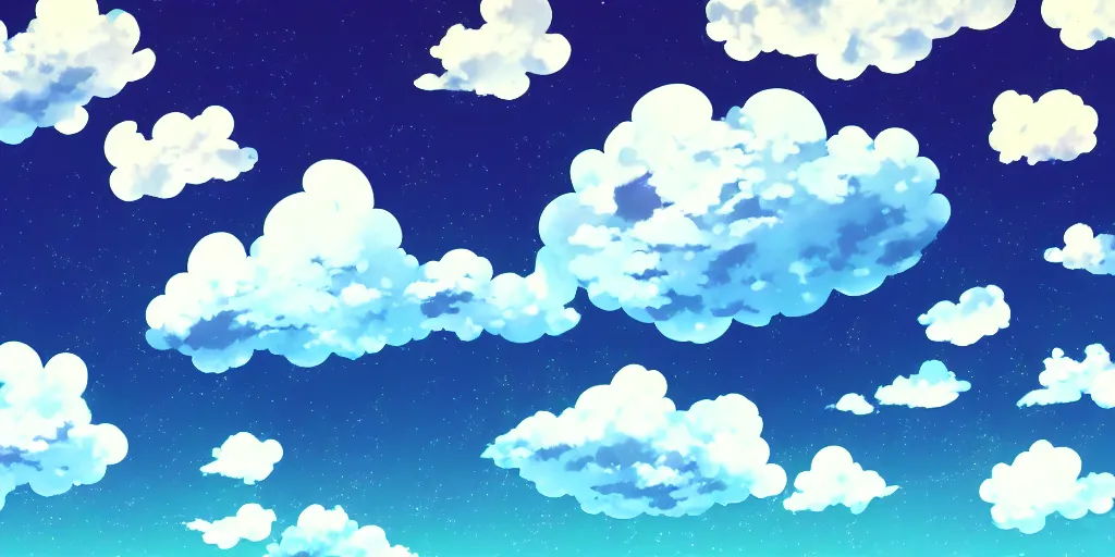 Image similar to A background for an anime-themed social media profile sky bright clouds bloom effect from Skyrim blender studio ghibli clouds