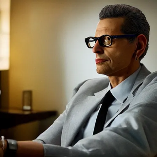 Image similar to “ mr robot starring jeff goldblum ”